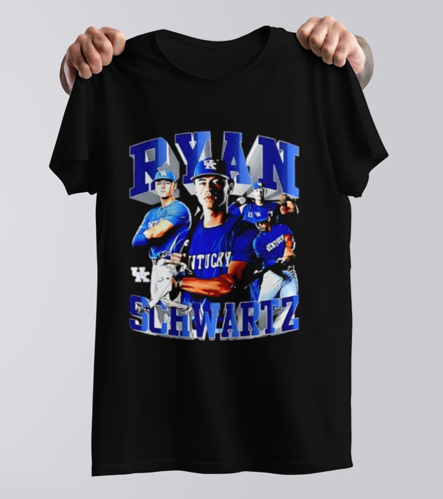 Ryan Schwartz Kentucky Wildcats NCAA Baseball Player T-Shirt
