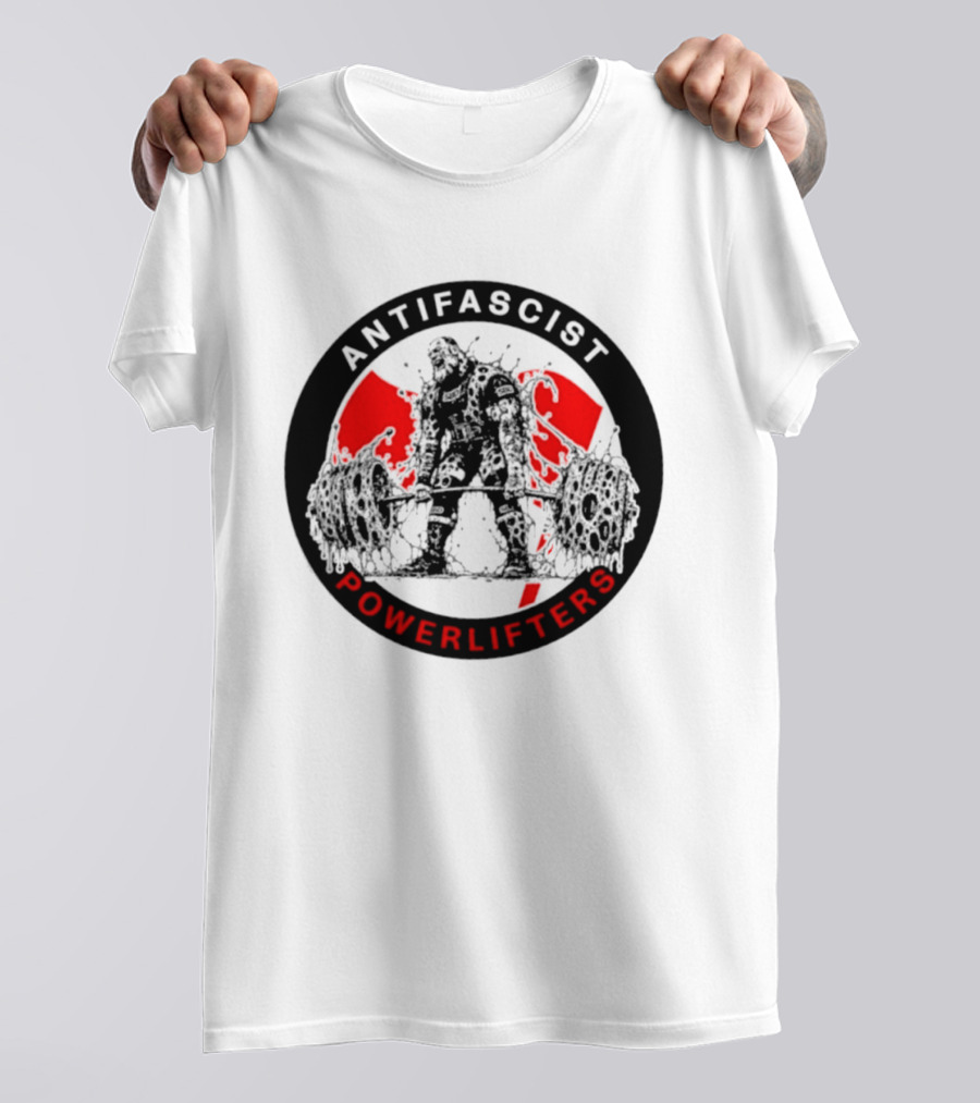 Antifascist Powerlifters Zombie Weightlifting T-Shirt