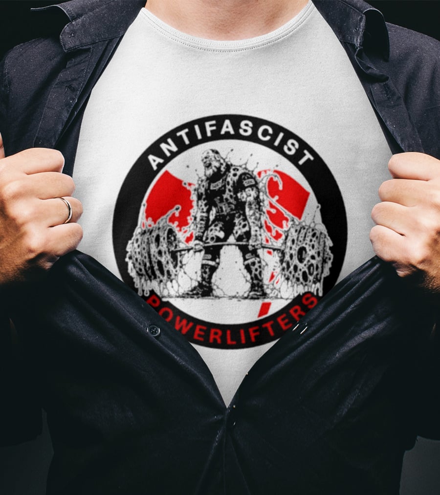 Antifascist Powerlifters Zombie Weightlifting T-Shirt