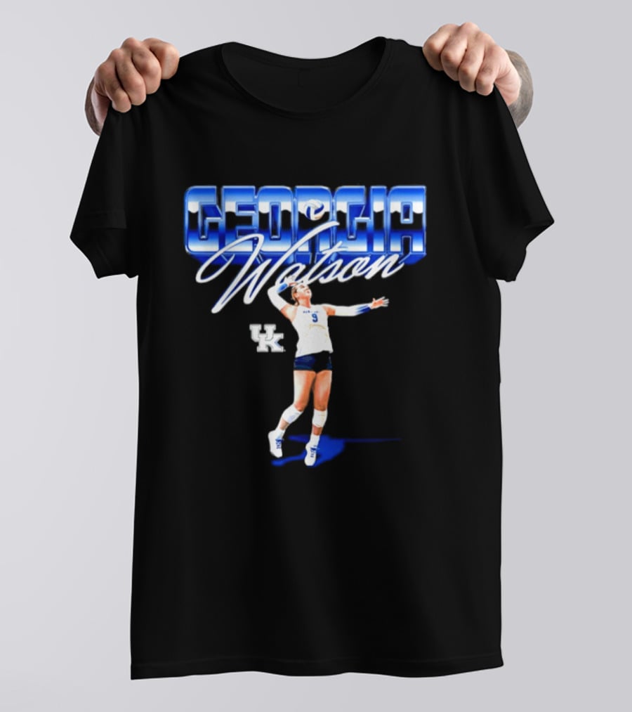 Georgia Watson 9 Kentucky Wildcats NCAA Women's Volleyball Player T-Shirt