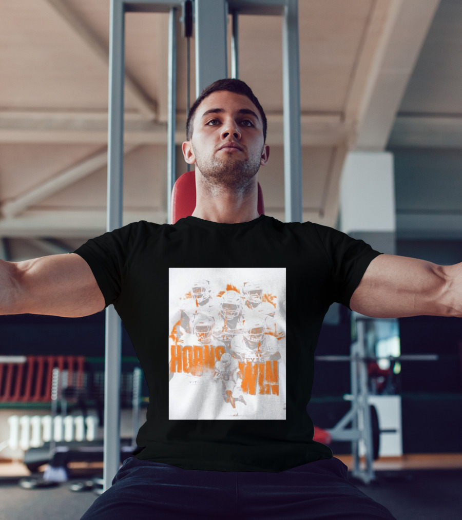 Texas Football Horns Win Burnt Orange 2026 T-Shirt