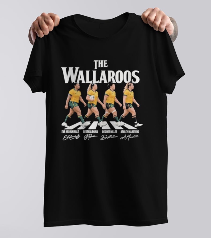 The Wallaroos Abbey Road Eva Kaluinivale Georgia Pavia Desiree Miller Ashley Masters T-Shirt