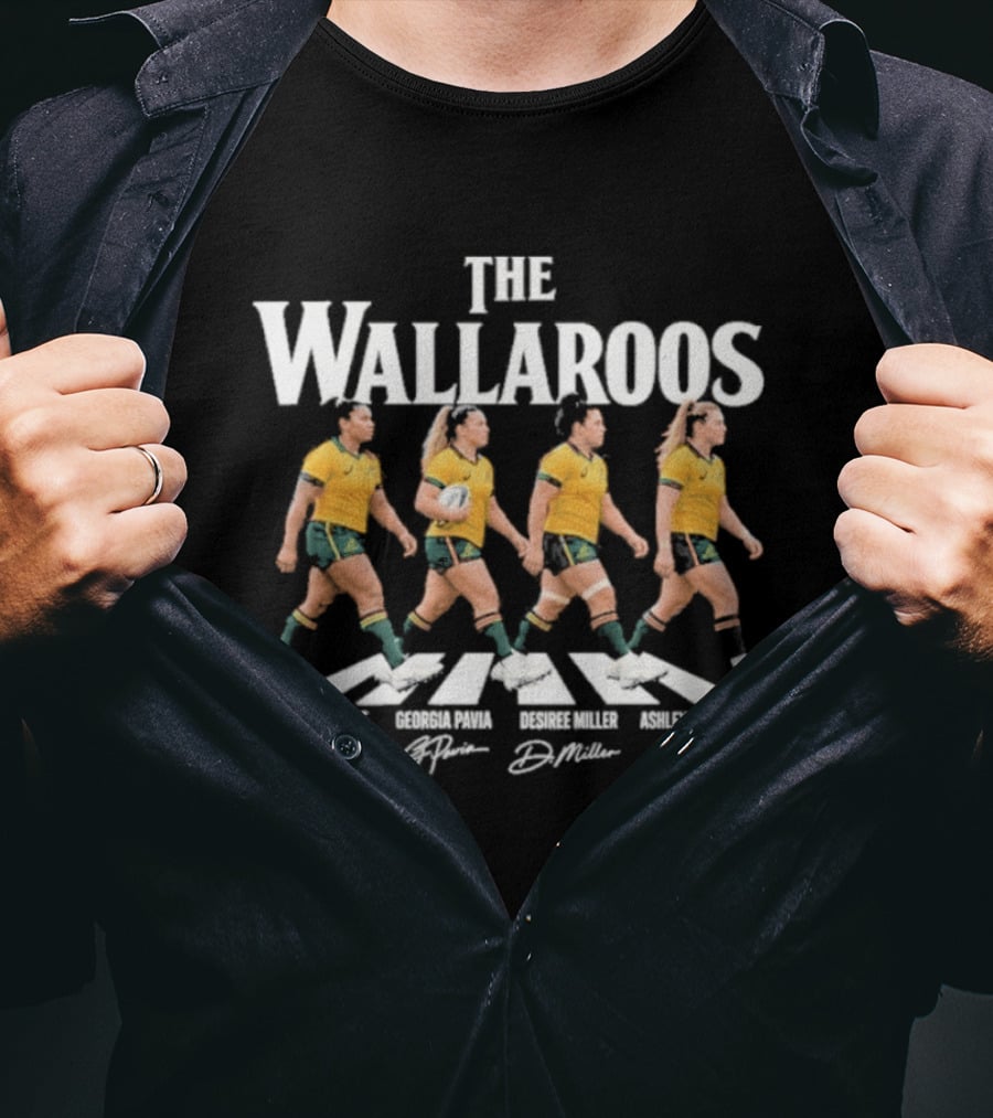 The Wallaroos Abbey Road Eva Kaluinivale Georgia Pavia Desiree Miller Ashley Masters T-Shirt