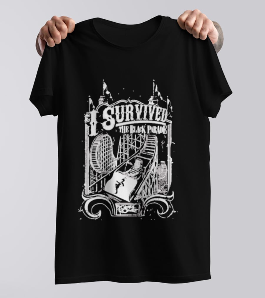 Survived The Black Parade Roller Theme Park Experience T-Shirt