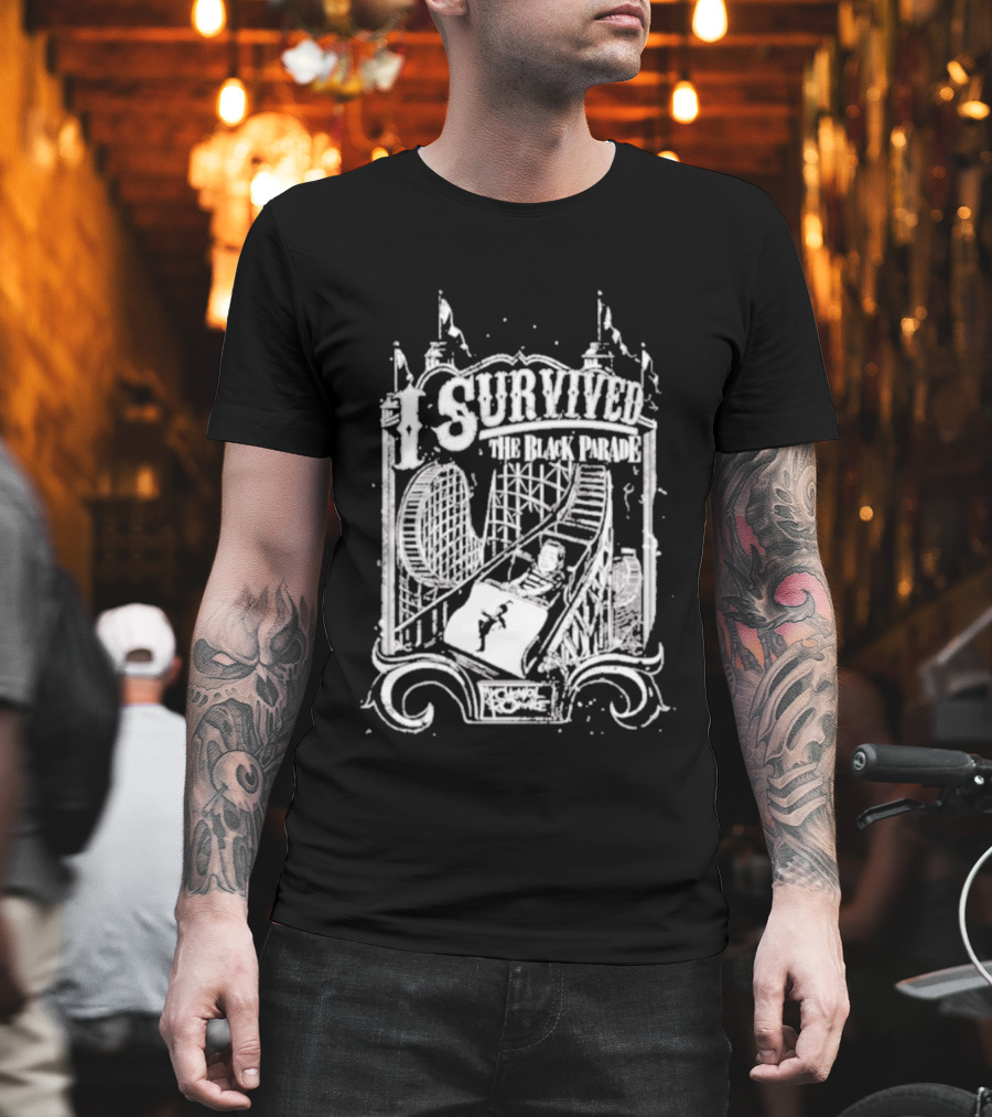 Survived The Black Parade Roller Theme Park Experience T-Shirt