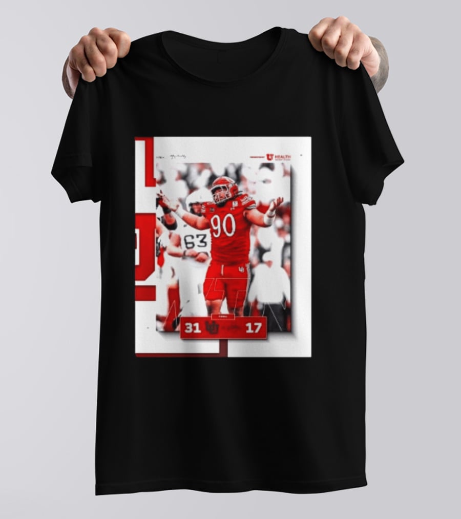 Utah Utes 31 17 Iowa State Cyclones 2026 Football Score Victory Celebration T-Shirt