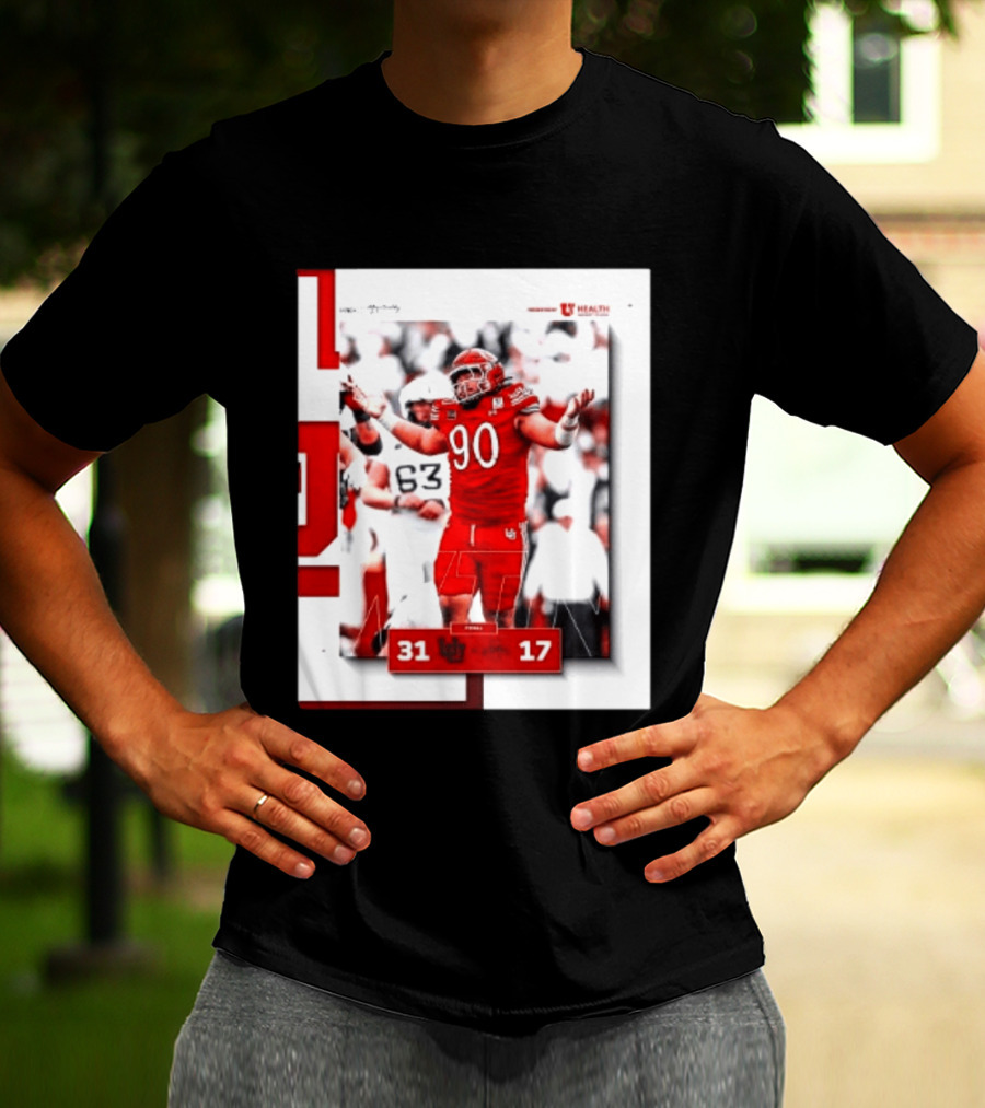 Utah Utes 31 17 Iowa State Cyclones 2026 Football Score Victory Celebration T-Shirt