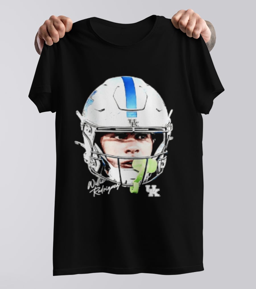 Willie Rodriguez Kentucky Wildcats Football Swag Head Design 81 NCAA T-Shirt