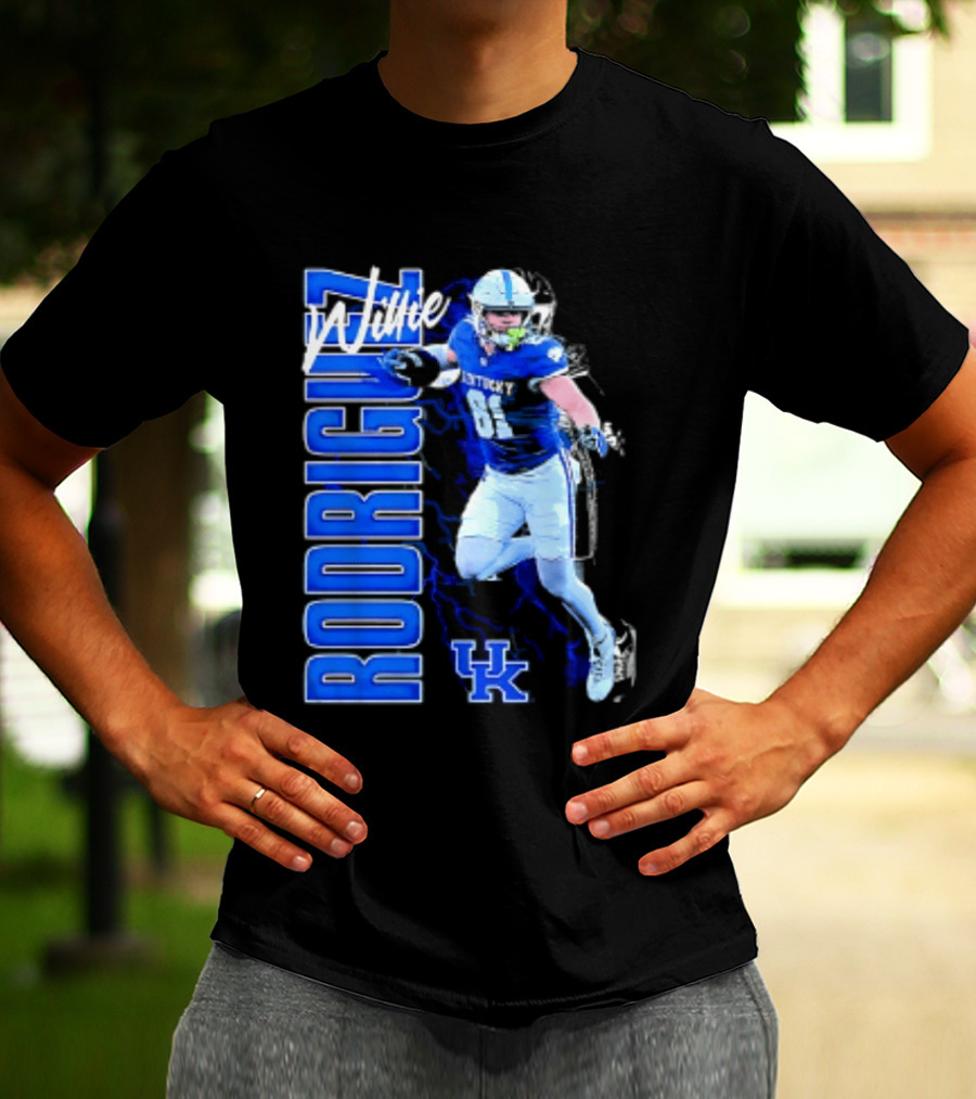 Willie Rodriguez Kentucky Wildcats NCAA Football UK T-Shirt