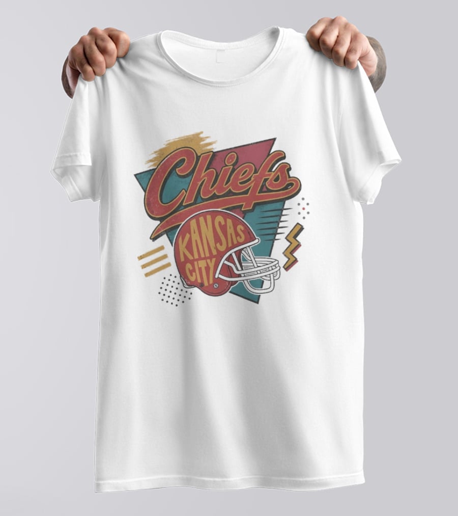 Kansas City Chiefs Game Day Retro Helmet T-Shirt