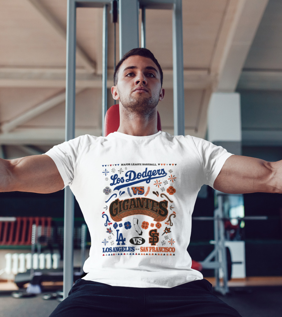 Major League Baseball Los Dodgers VS Gigantes Los Angeles San Francisco Matchup T-Shirt