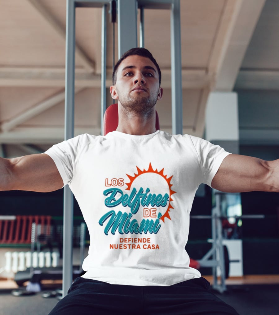 Los Delfines De Miami Defiende Nuestra Casa Solar T-Shirt