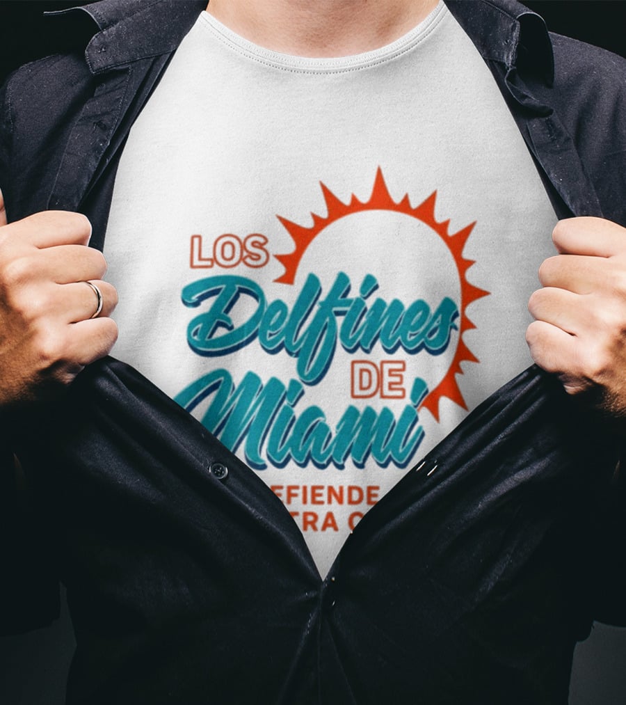 Los Delfines De Miami Defiende Nuestra Casa Solar T-Shirt