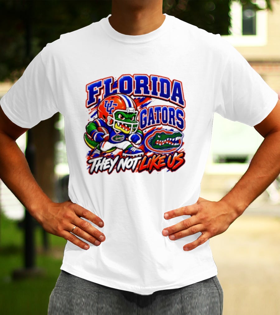 Florida Gators NCAA Football Fierce Gator They Not Like Us T-Shirt