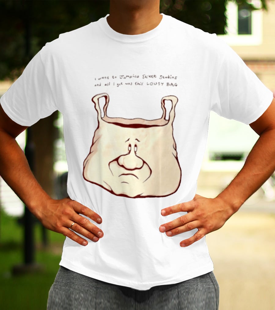 I Went To Jamaica Street Studios And All I Got Was This Lousy Bag Sad Face T-Shirt