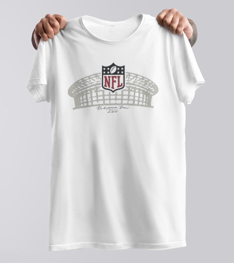 NFL Maracana Stadium Rio Game 2026 Super Bowl T-Shirt