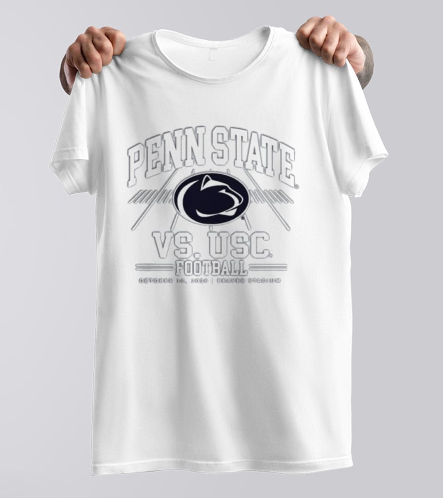 Penn State Nittany Lions Vs USC Trojans Football October 10 2026 Beaver Stadium T-Shirt