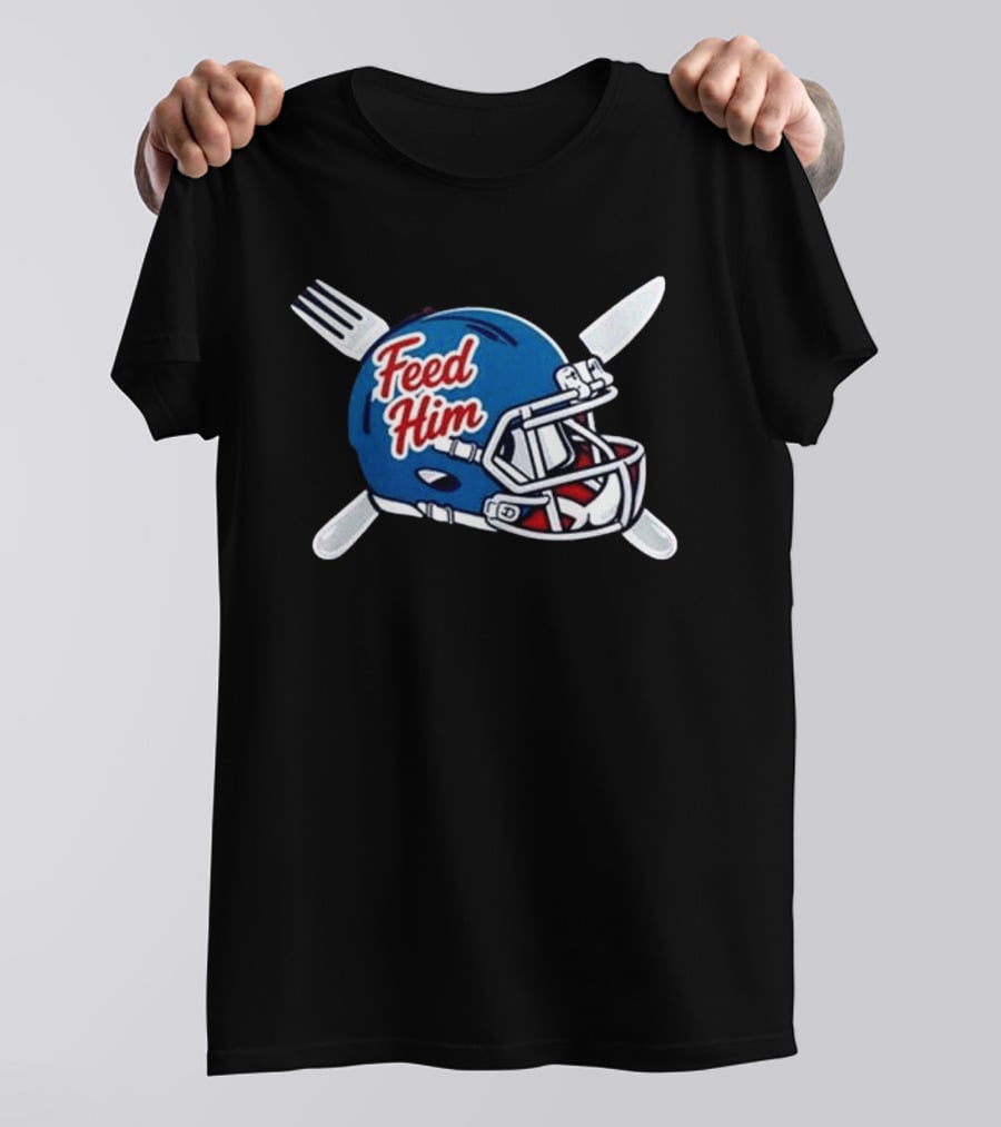 Ole Miss Rebels Feed Him Football Helmet 2026 T-Shirt