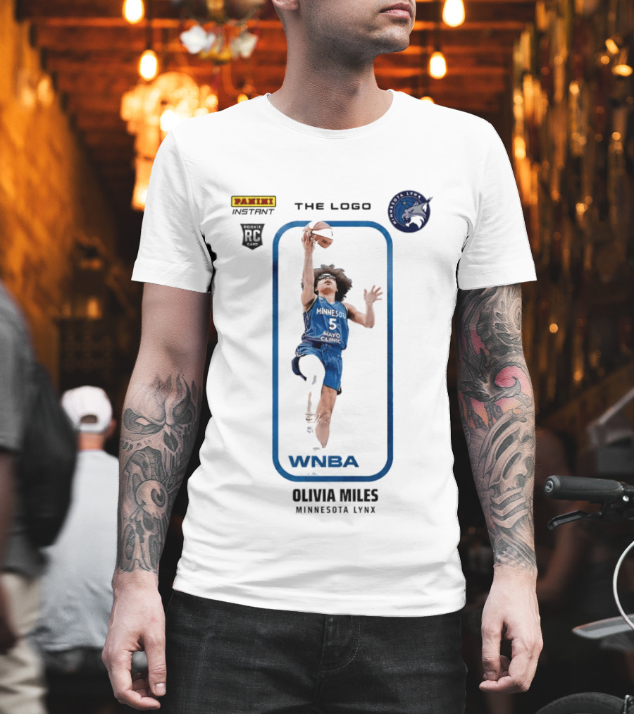 Panini Instant Olivia Miles Minnesota Lynx WNBA Rookie Card T-Shirt