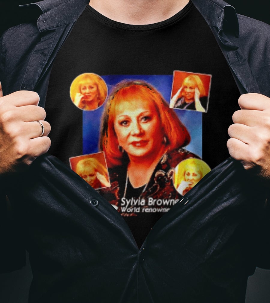 Sylvia Browne Montel World Renowned Psychic Medium Iconic Portraits T-Shirt