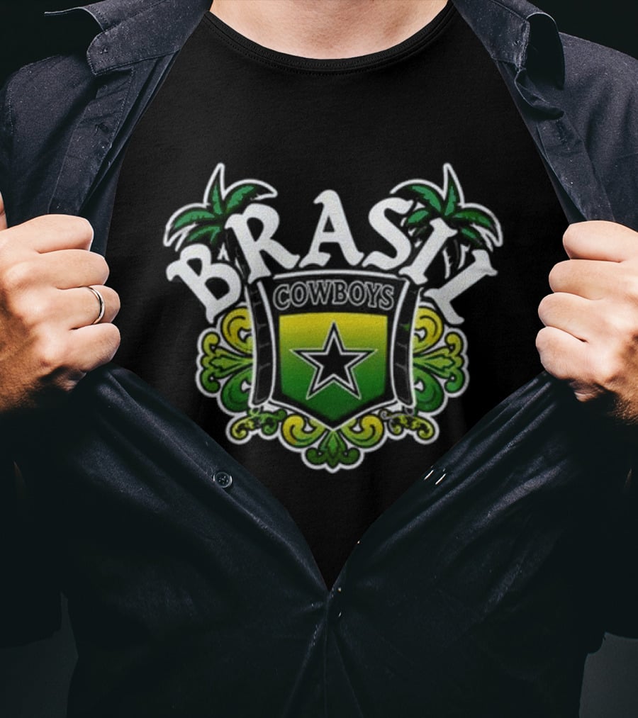 Dallas Cowboys Brazil Tropical Star 2026 T-Shirt