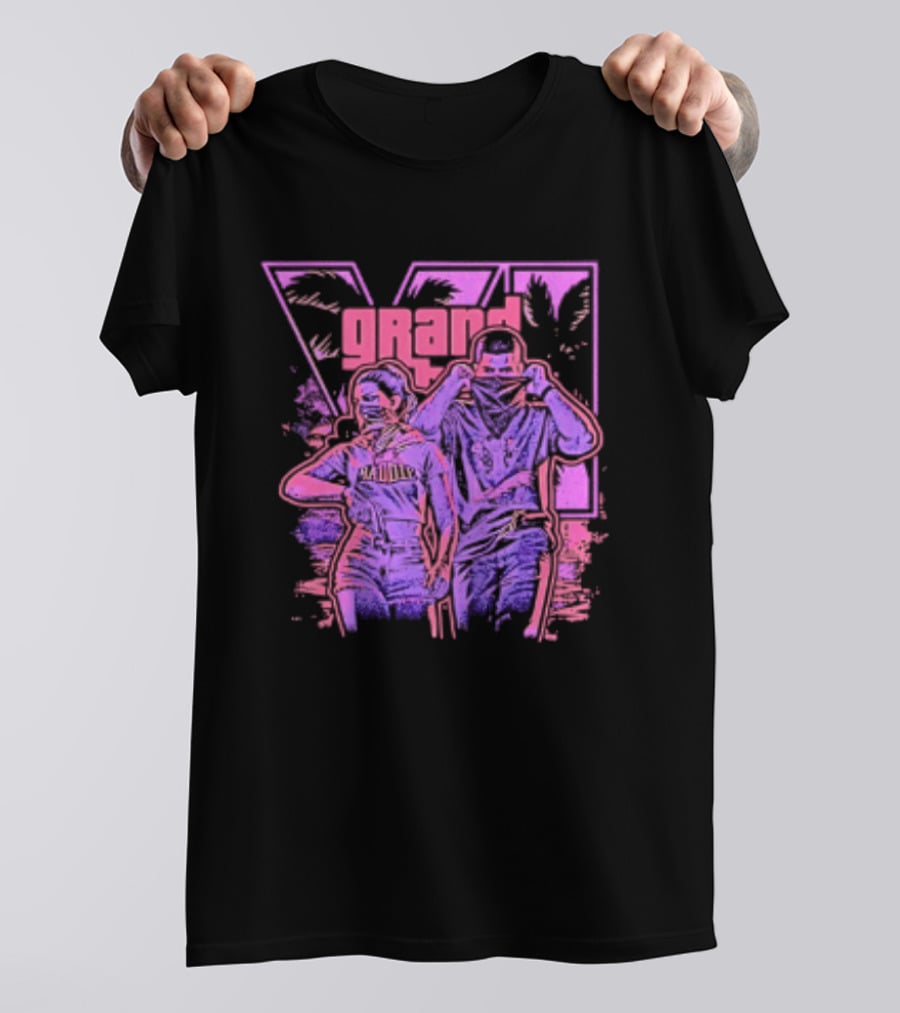 Grand Theft Auto V Rockstar Games Characters Baddie T-Shirt
