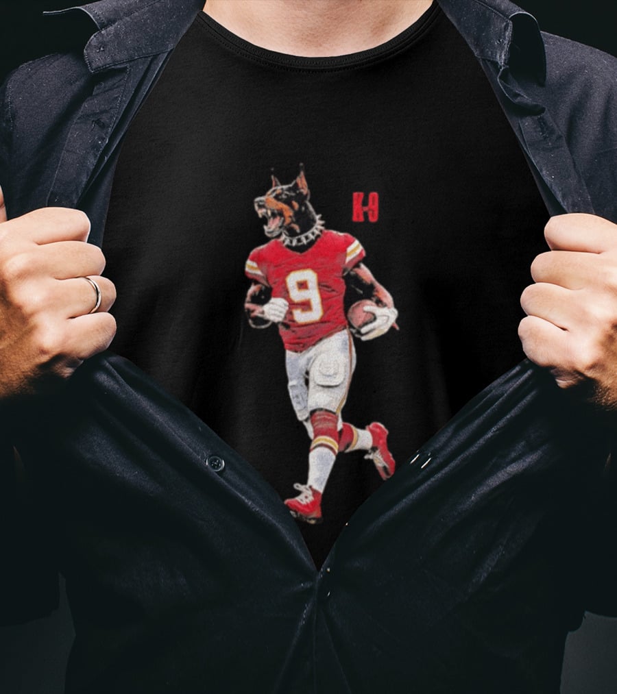 Kenneth Walker III K 9 Doberman Pinscher Kansas City Chiefs Football T-Shirt