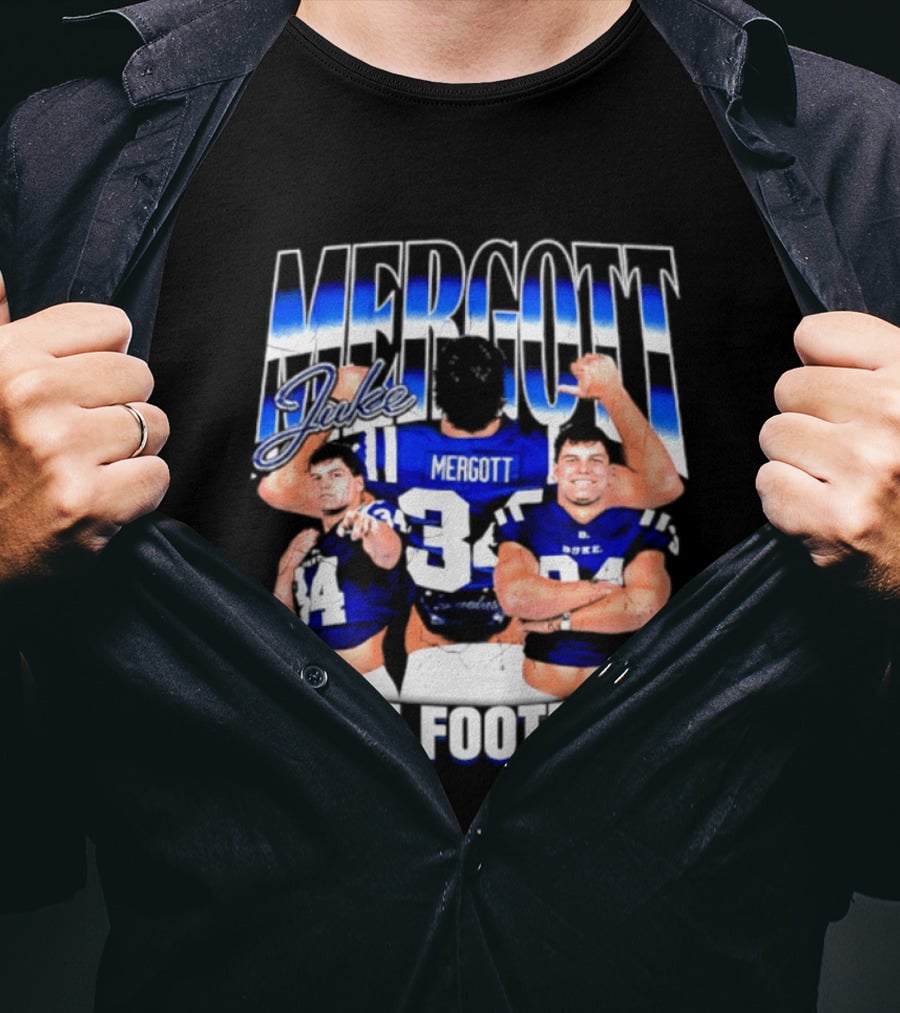 Duke Blue Devils Football Luke Mergott NCAA Player T-Shirt