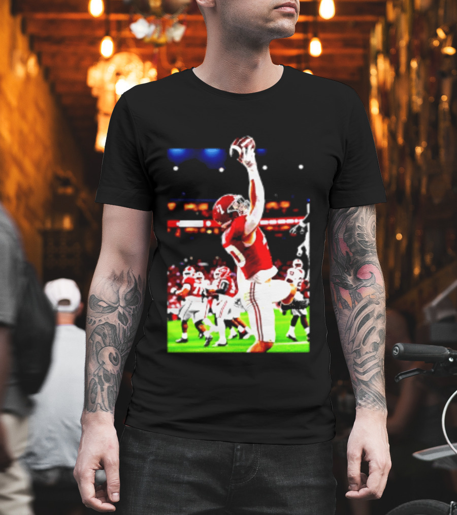 Alabama Crimson Tide Josh Ford One Handed Football Catch T-Shirt