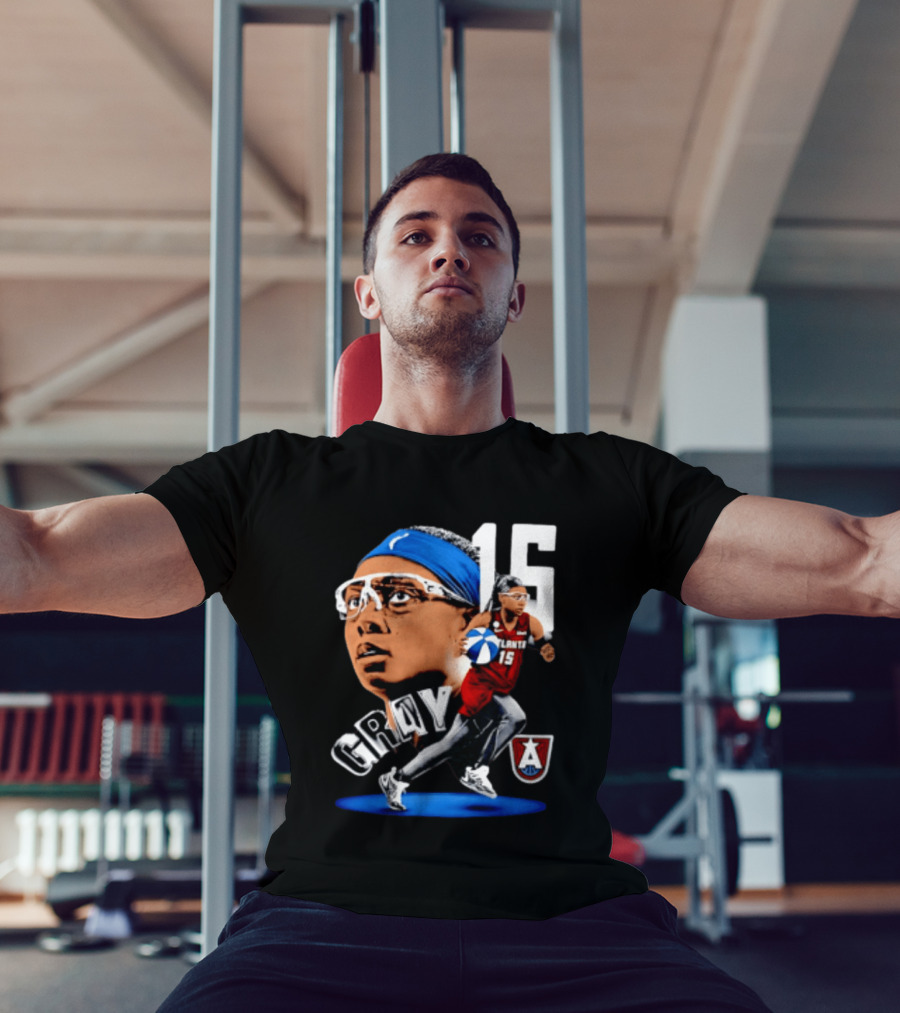 Allisha Gray 15 Atlanta Dream WNBA Basketball Player Action T-Shirt