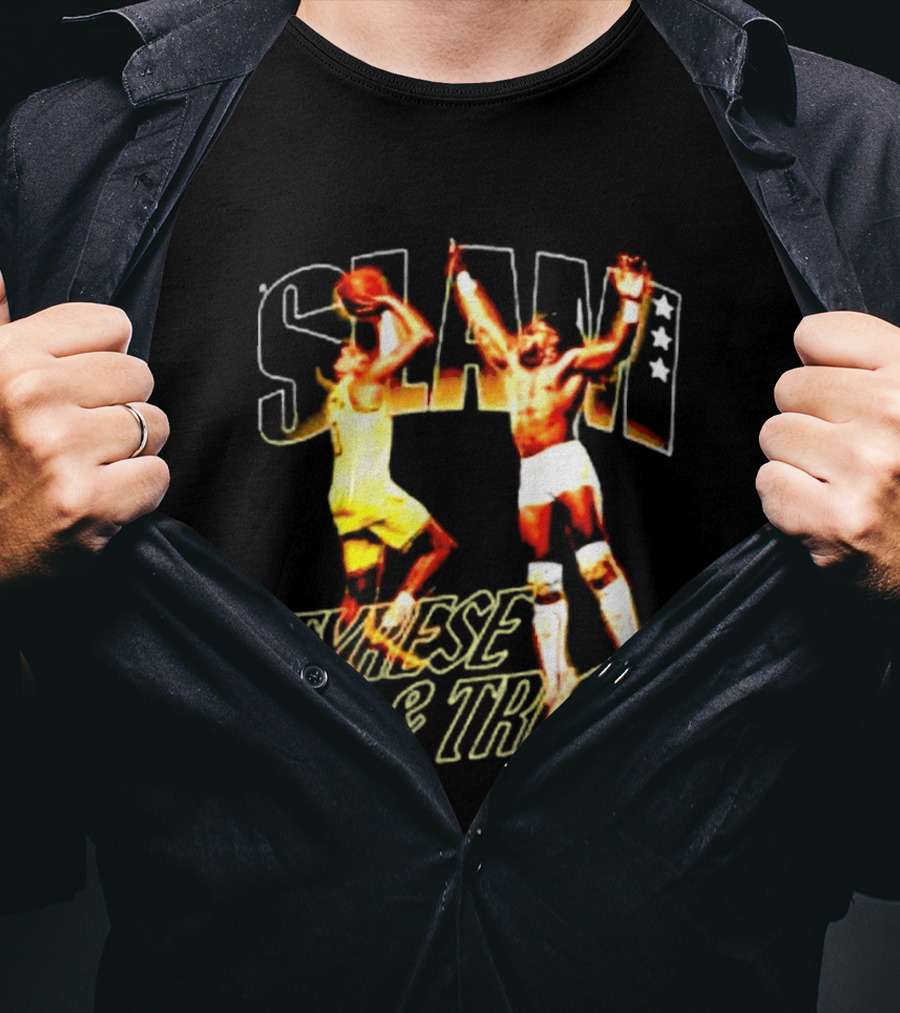 Slam Dunk Tyrese Haliburton Vs Trick Williams WWE Basketball Matchup T-Shirt