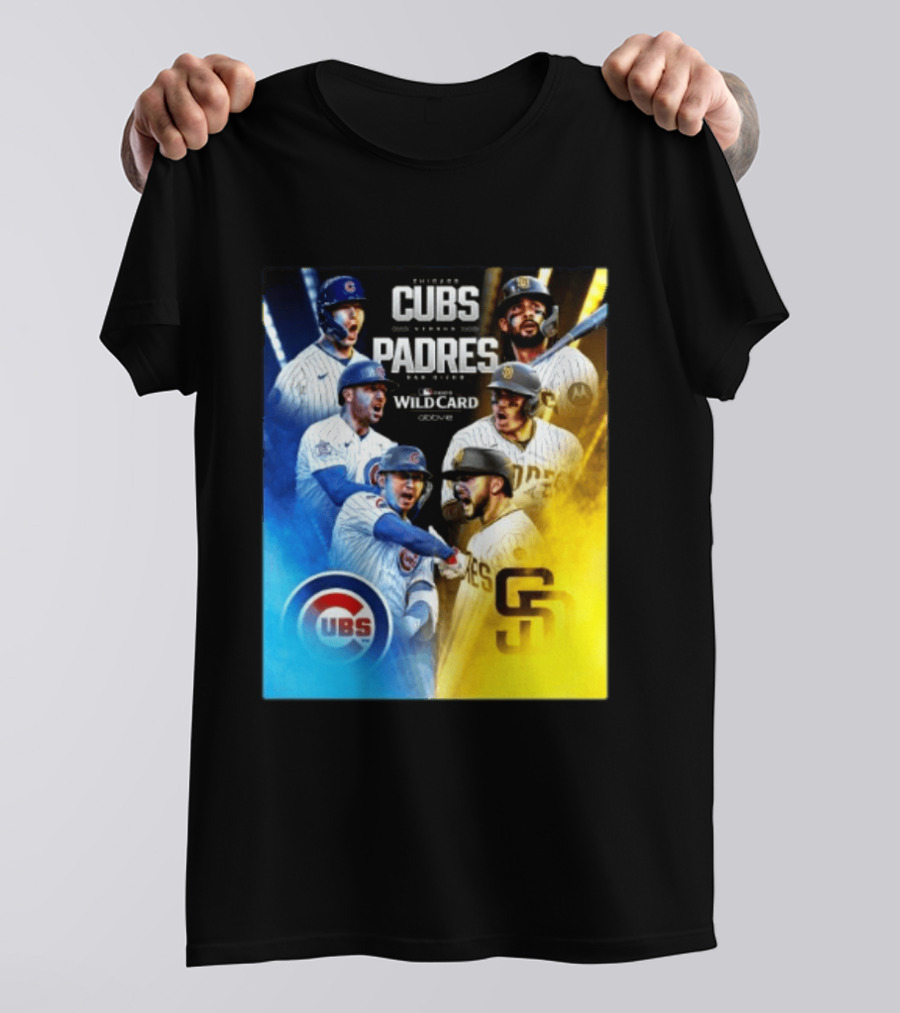 Chicago Cubs Vs San Diego Padres 2026 MLB NL Wild Card Showdown Baseball Fan Gear T-Shirt