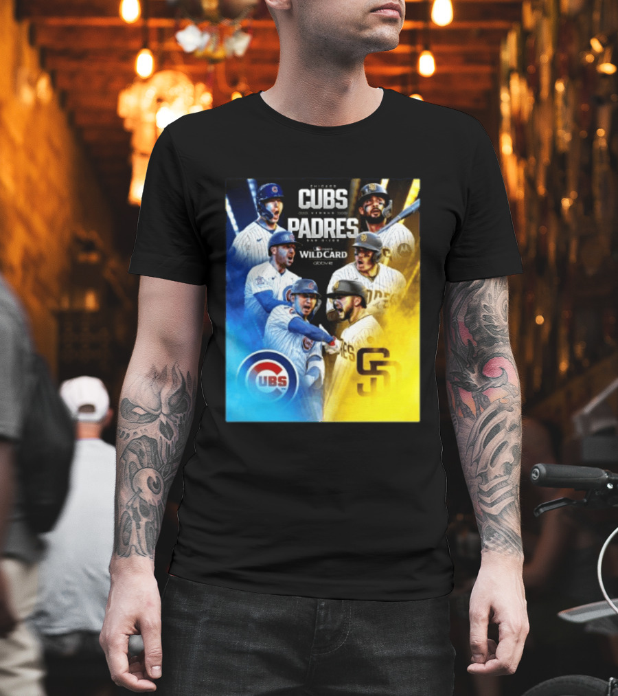Chicago Cubs Vs San Diego Padres 2026 MLB NL Wild Card Showdown Baseball Fan Gear T-Shirt