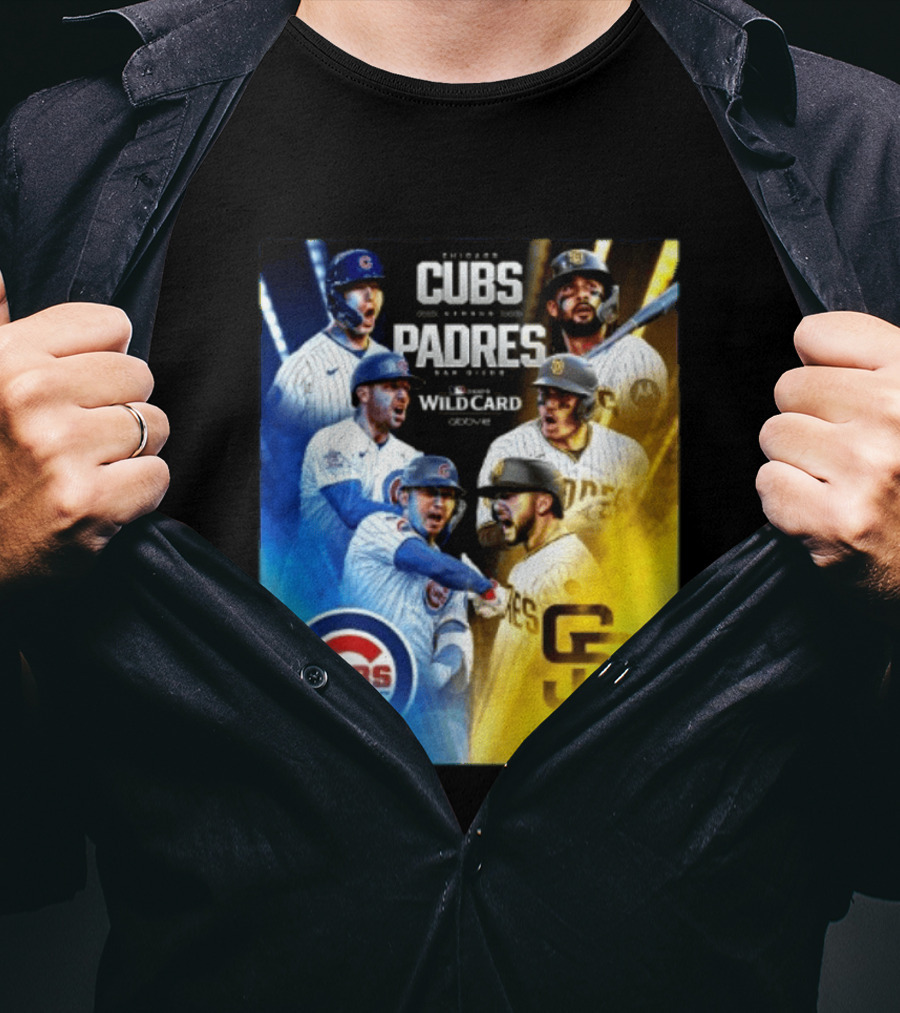 Chicago Cubs Vs San Diego Padres 2026 MLB NL Wild Card Showdown Baseball Fan Gear T-Shirt