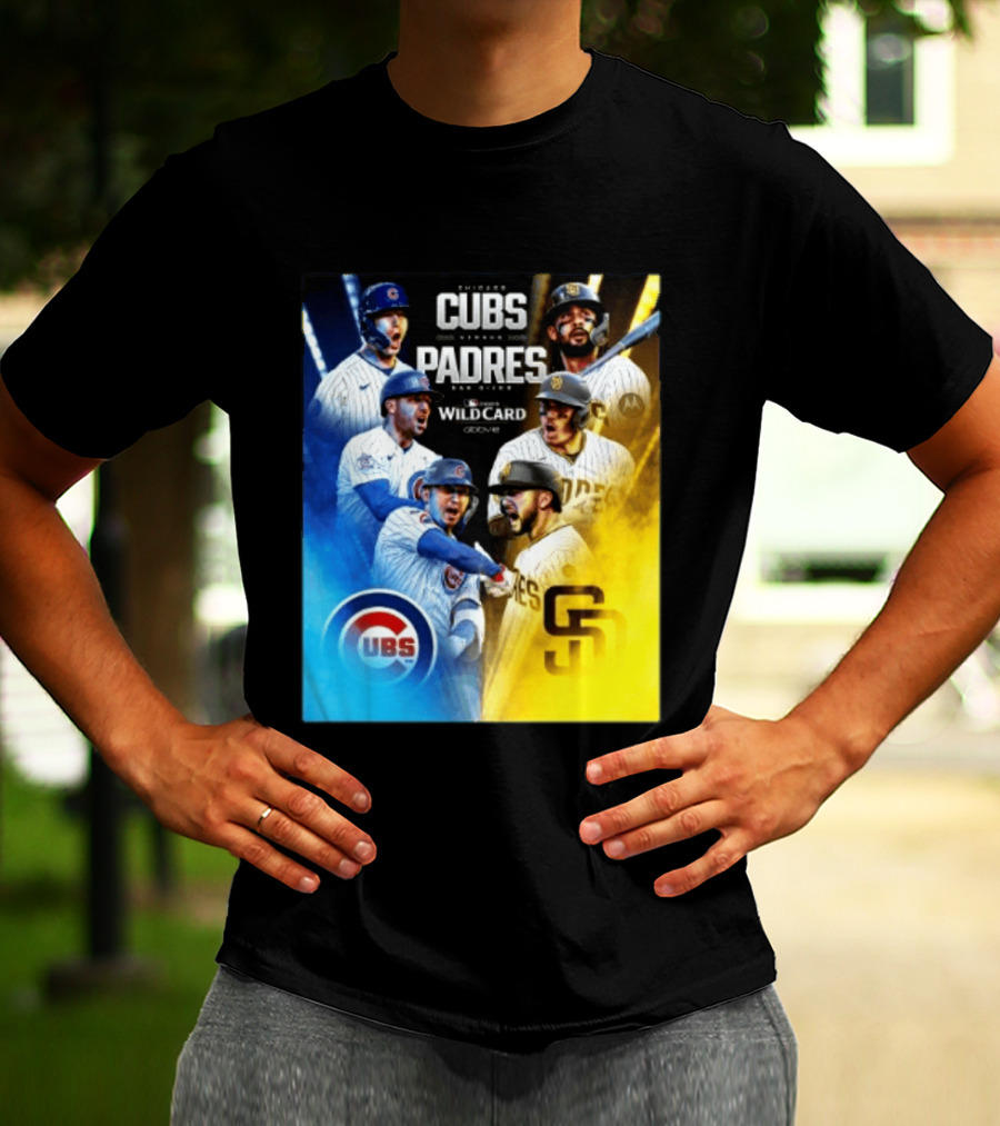 Chicago Cubs Vs San Diego Padres 2026 MLB NL Wild Card Showdown Baseball Fan Gear T-Shirt