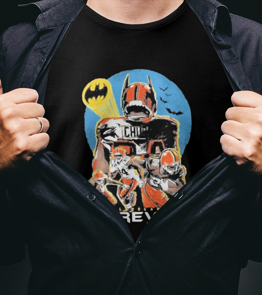 Cleveland Browns Nick Chubb Batman Signal Forever T-Shirt
