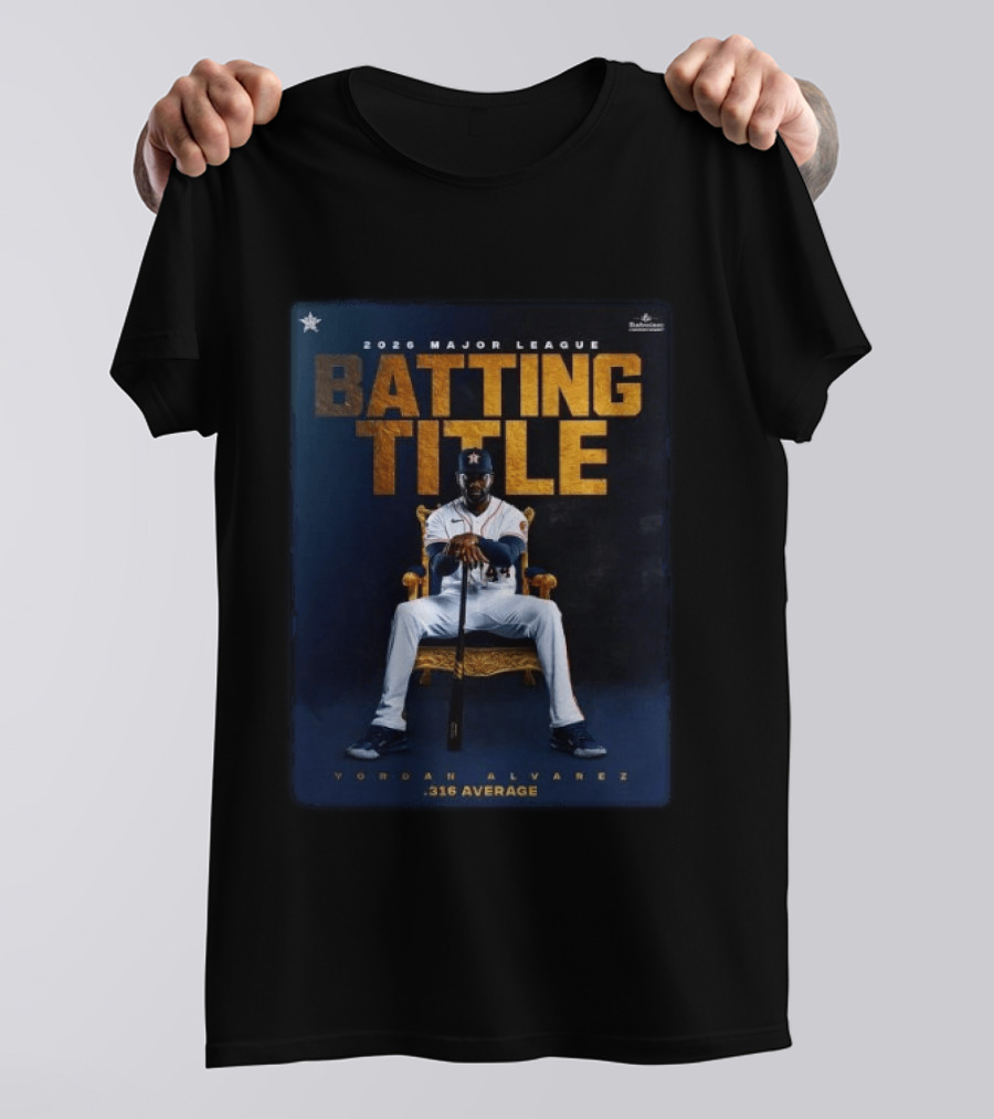 2026 Major League Batting Title Yordan Álvarez Houston Astros 316 Average T-Shirt