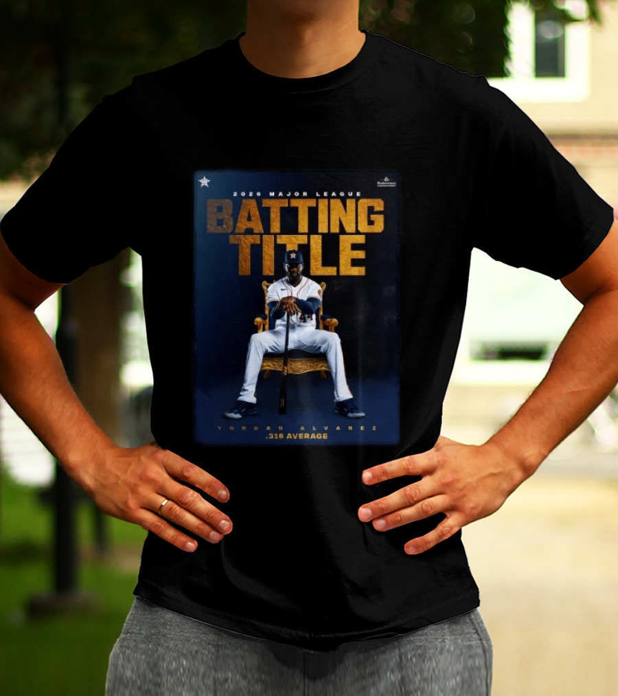 2026 Major League Batting Title Yordan Álvarez Houston Astros 316 Average T-Shirt