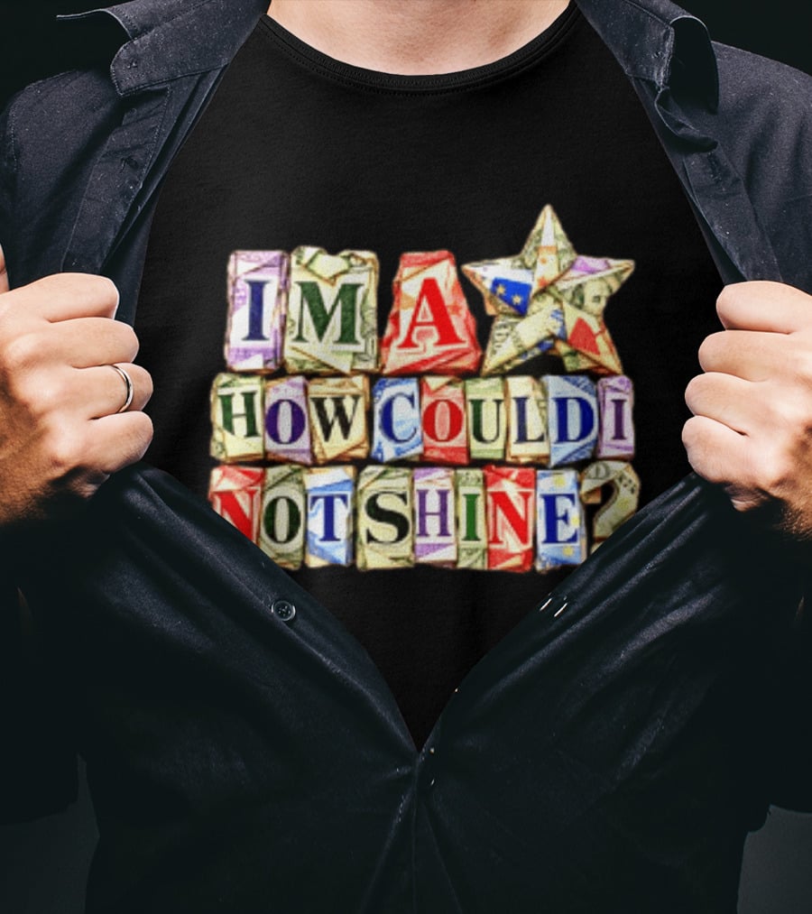 I'm A Star How Could I Not Shine Bright Colorful Blocks T-Shirt