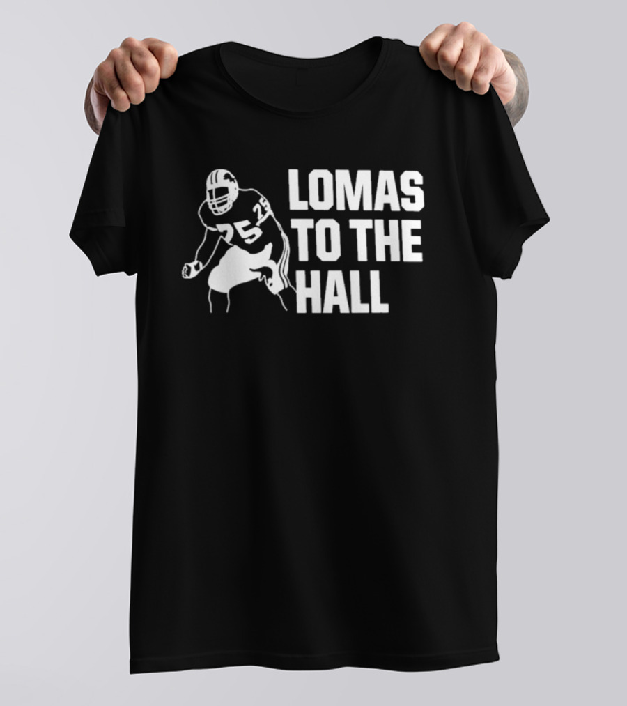 Detroit Lions Lomas Brown Hall Of Fame Campaign T-Shirt