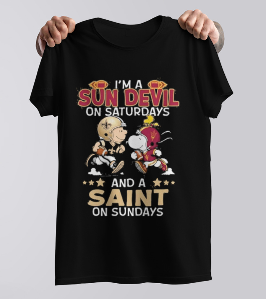 Sun Devil Saturdays Saint Sundays Fan Gear T-Shirt