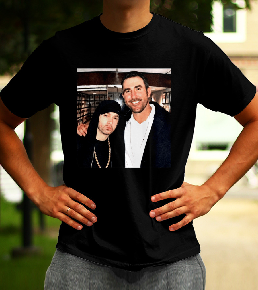Justin Verlander Eminem Iconic Collaboration Moment T-Shirt