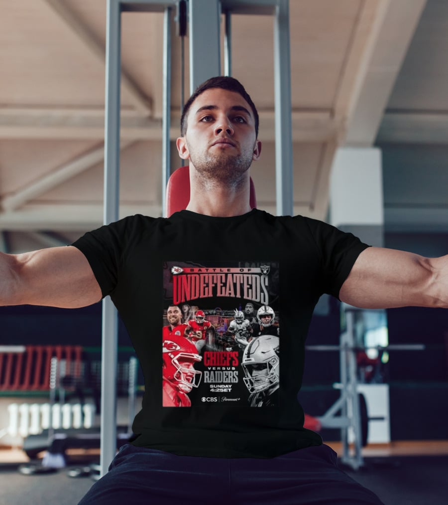 Kansas City Chiefs Vs Las Vegas Raiders Battle Of Undefeated 2026 NFL Showdown CBS Sunday 4:25ET T-Shirt