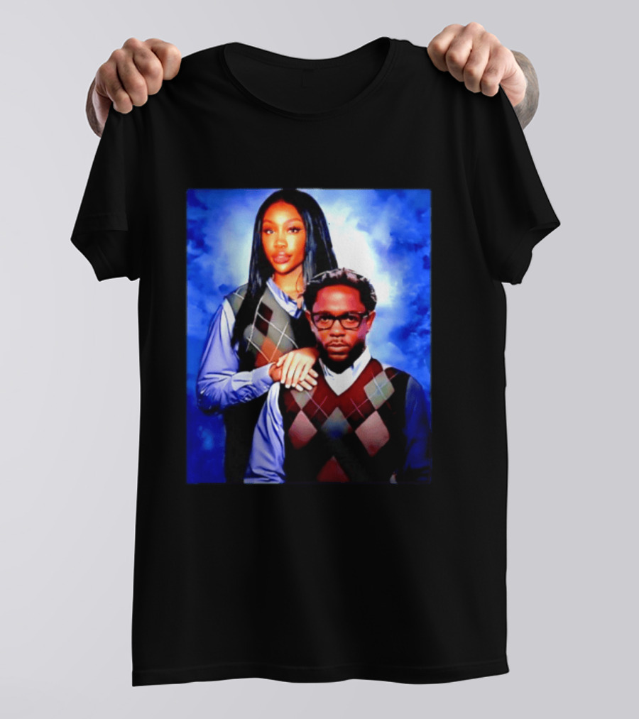Kendrick Lamar SZA Stepbrothers Meme Argyle Sweater Humor T-Shirt