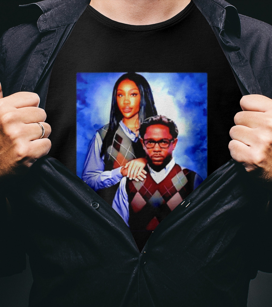 Kendrick Lamar SZA Stepbrothers Meme Argyle Sweater Humor T-Shirt