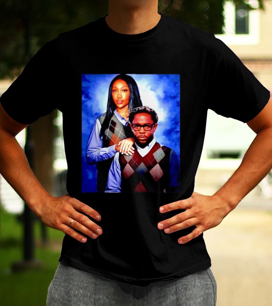 Kendrick Lamar SZA Stepbrothers Meme Argyle Sweater Humor T-Shirt