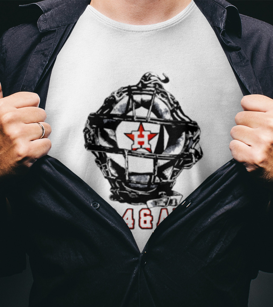 Houston Astros Baseball Helmet 1 For 4 And A Win Star T-Shirt