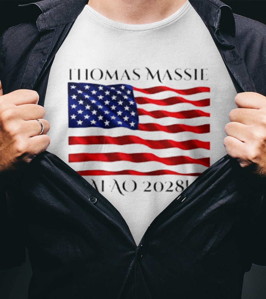 Thomas Massie American Flag 2028 AFAO T-Shirt