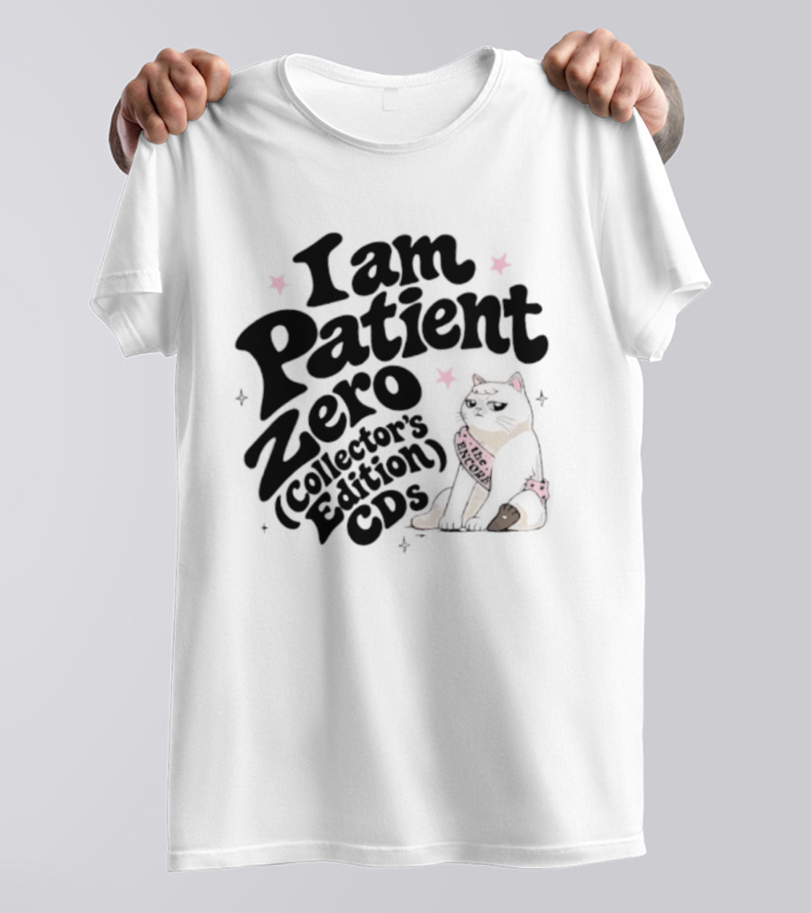 I Am Patient Zero Collectors Edition CDs Cat With Pink Bandana T-Shirt