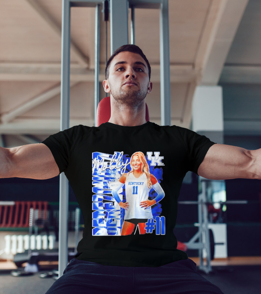 Kentucky Wildcats Volleyball Molly 11 Kentucky Player Pose UK T-Shirt